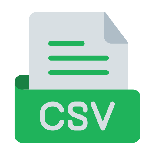 CSV icon in green