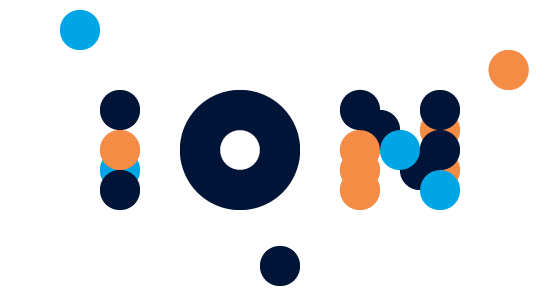 ION logo made of circles