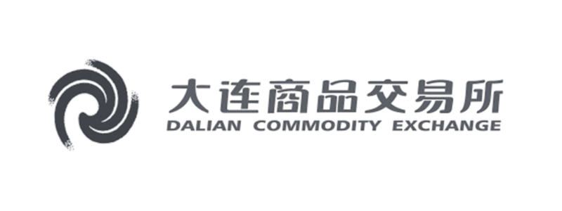 Dalian Commodity Exchange logo with foreign characters and circular mark