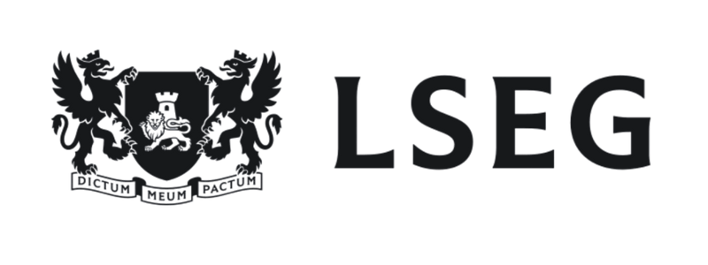 LSEG logo with mark of lion embles