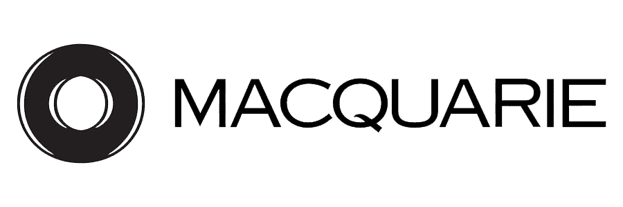 Macquarie logo with circular mark