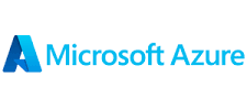 Microsoft Azure logo with A mark in blue