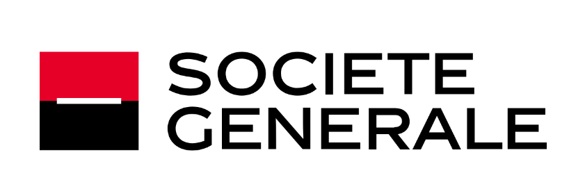 Societe Generale logo with red and black square mark
