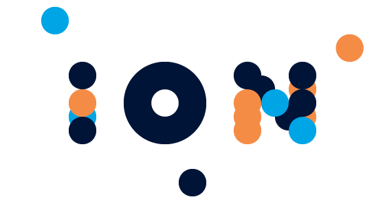 ION logo made of circles