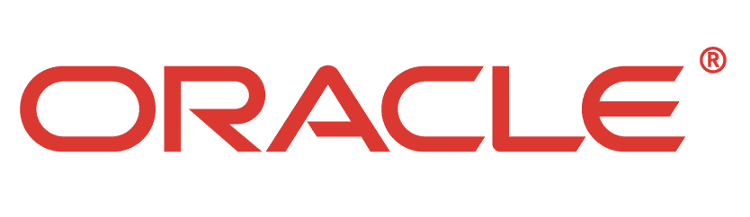 Oracle logo in red with trademark