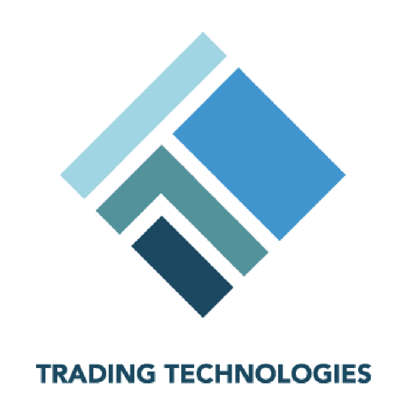 Trading Technologies logo with multi-colored diamond-shaped mark