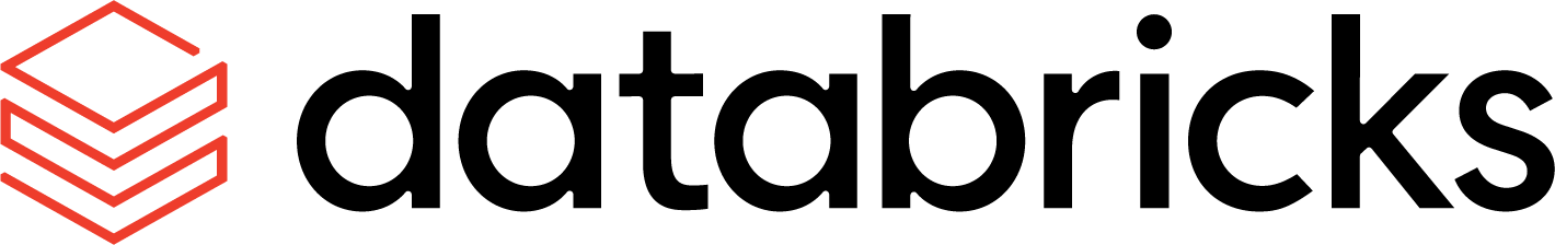 Databricks logo with red brick mark