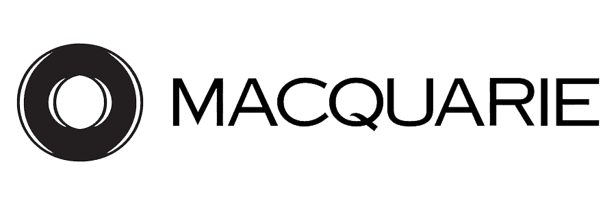 Macquarie logo with circular mark