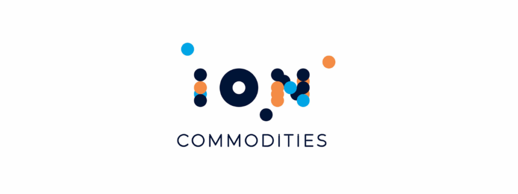 ION Commodities logo made of multiple colored circles