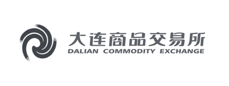 Dalian Commodity Exchange logo with foreign characters and circular mark