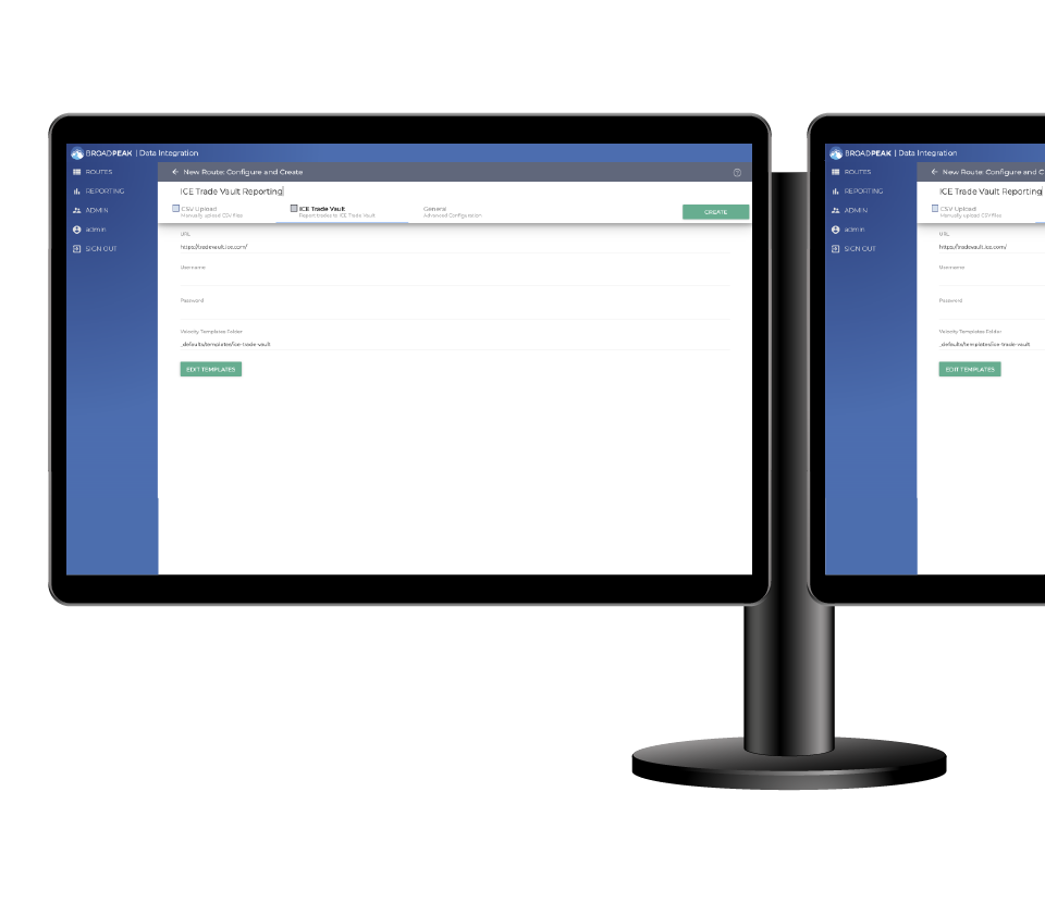 Screenshot of BroadPeak's Regulatory Reporting in action
