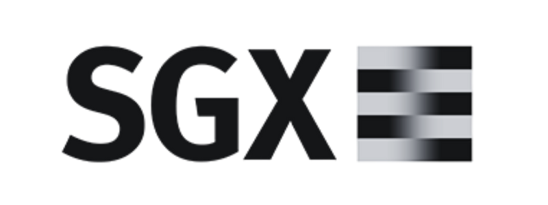 SGX logo with square, striped logo